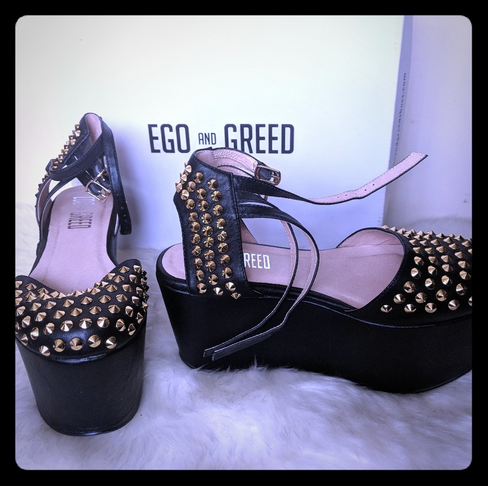 Ego & Greed Studded Flatform